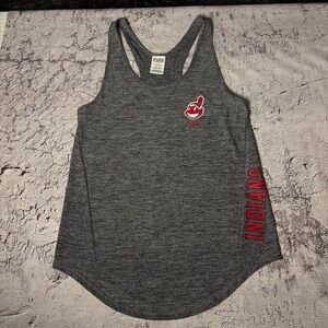 Women’s Cleveland Indians Racerback  Tank Top by Pink, Size XS